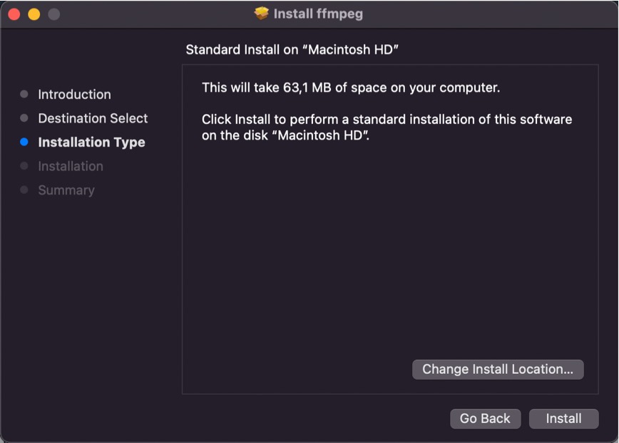 FFmpeg Installer macOS